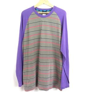 Nike 6.0 Skate Purple Long Sleeve Men Shirt Size L